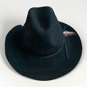 Vintage Stetson Rancher 4X Beaver Fur Felt Cowboy Hat Size 7 1/4  Western